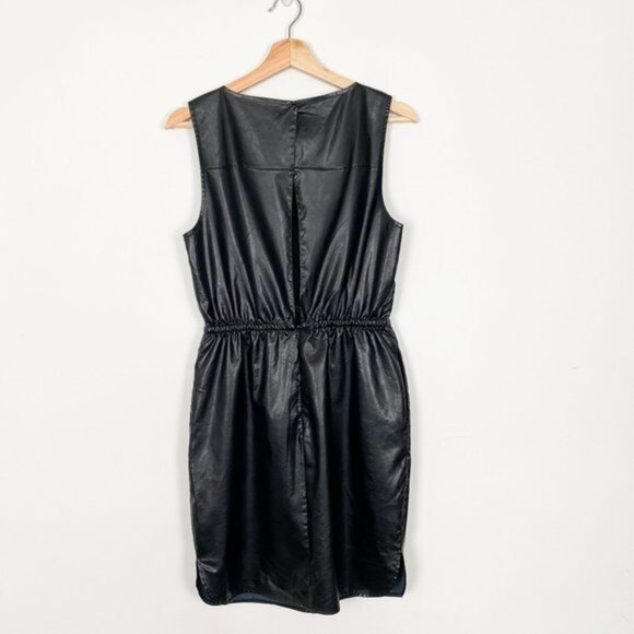 Leith Nordstrom Faux Leather Cut Out Back Women’s Dress Size Small - Picture 2 of 10